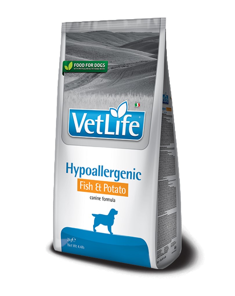 Dog Vet Life Hypoallergenic Fish & Potato Canine 2Kg