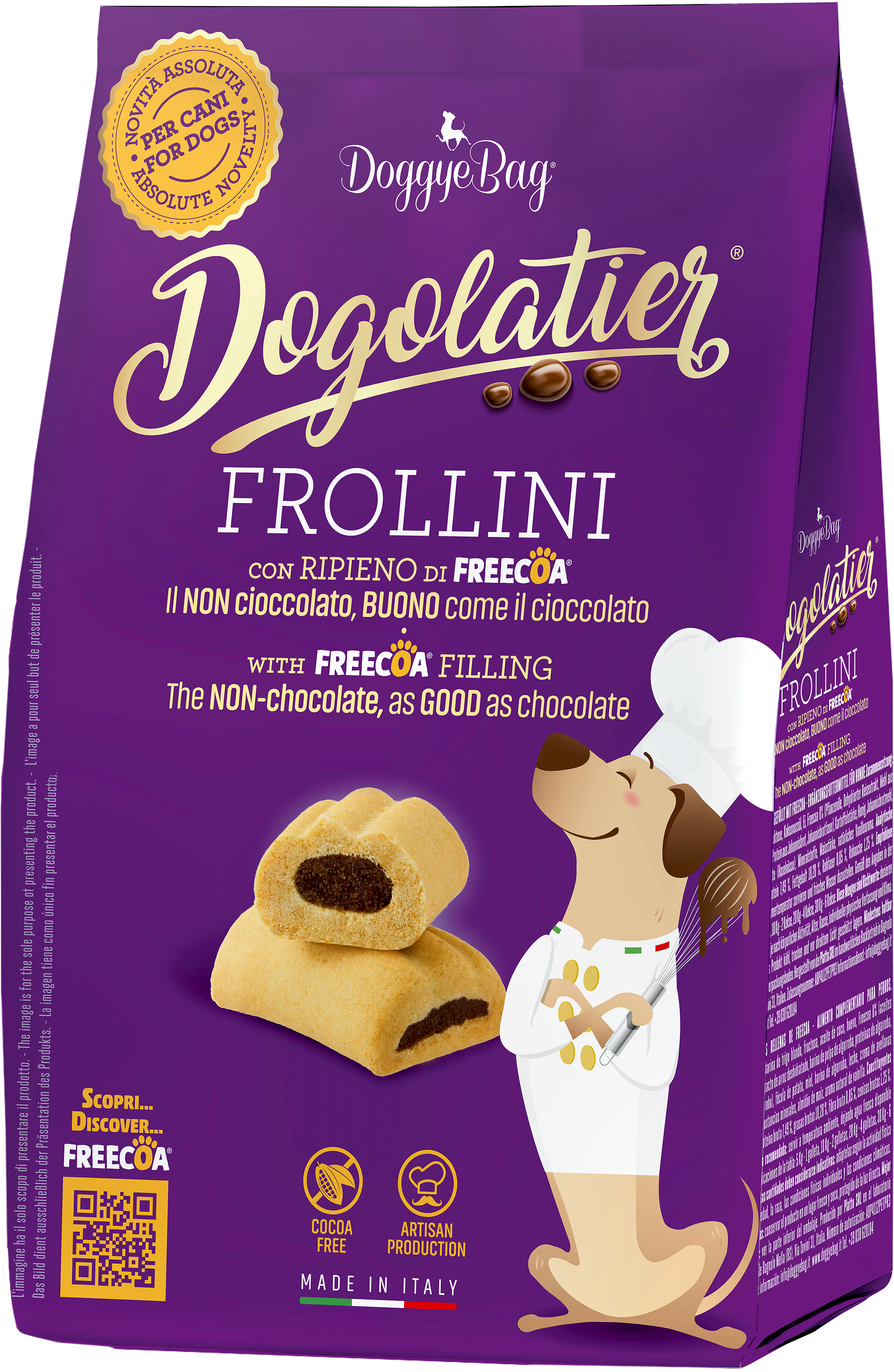 Dogolatier - Biscuits filled with Freecoa 180g