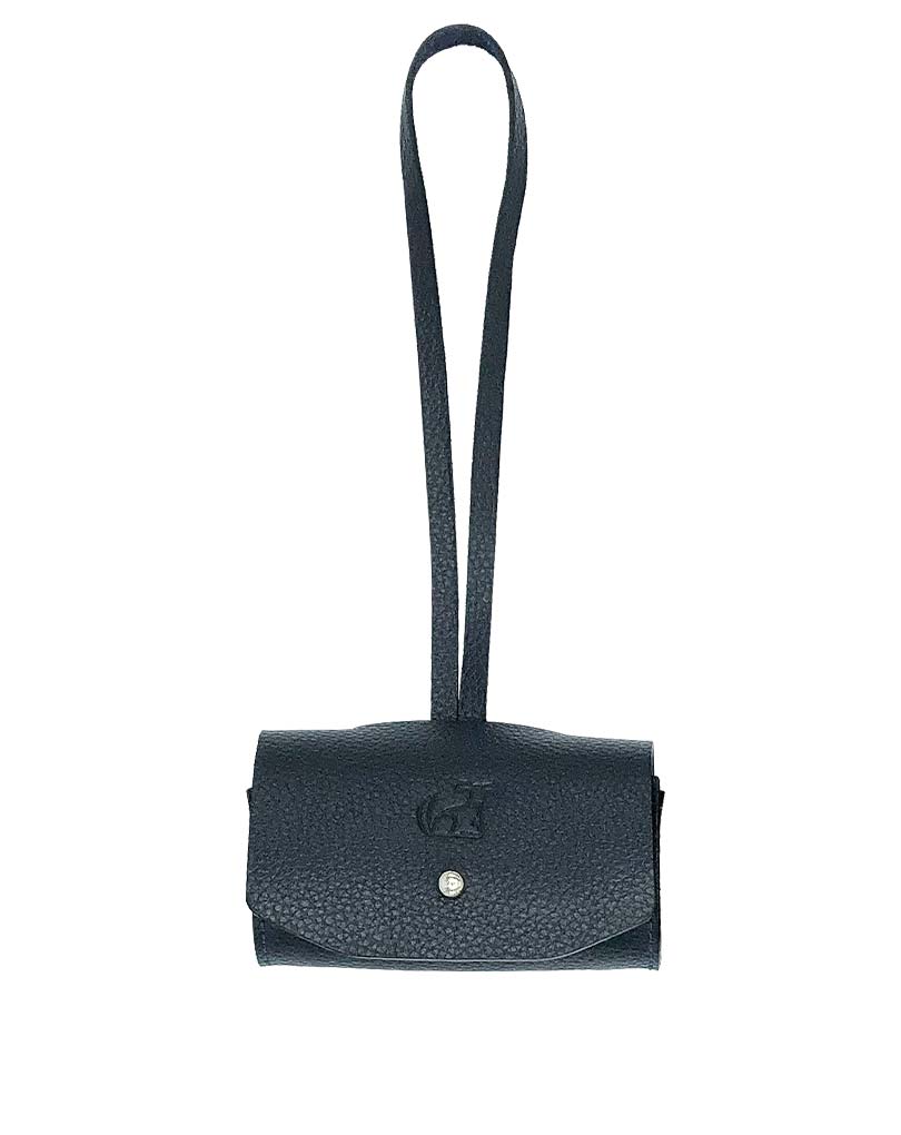 The Marine Leather Poop Bag Holder