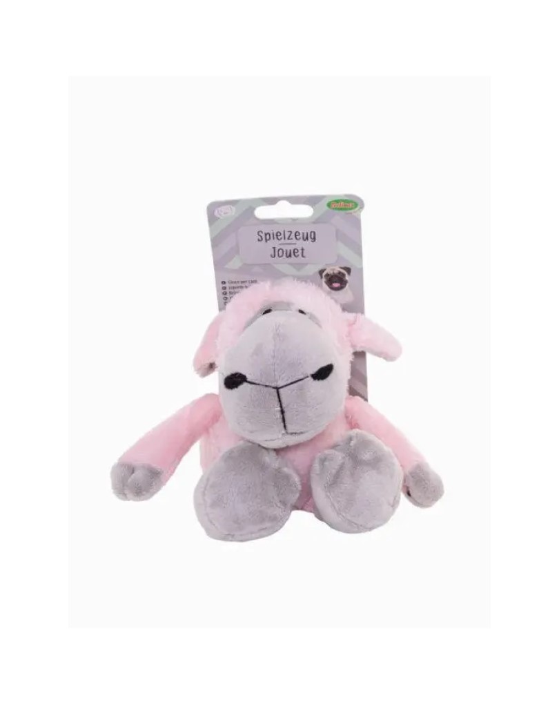 Pink & Grey Sheep Soft Toy