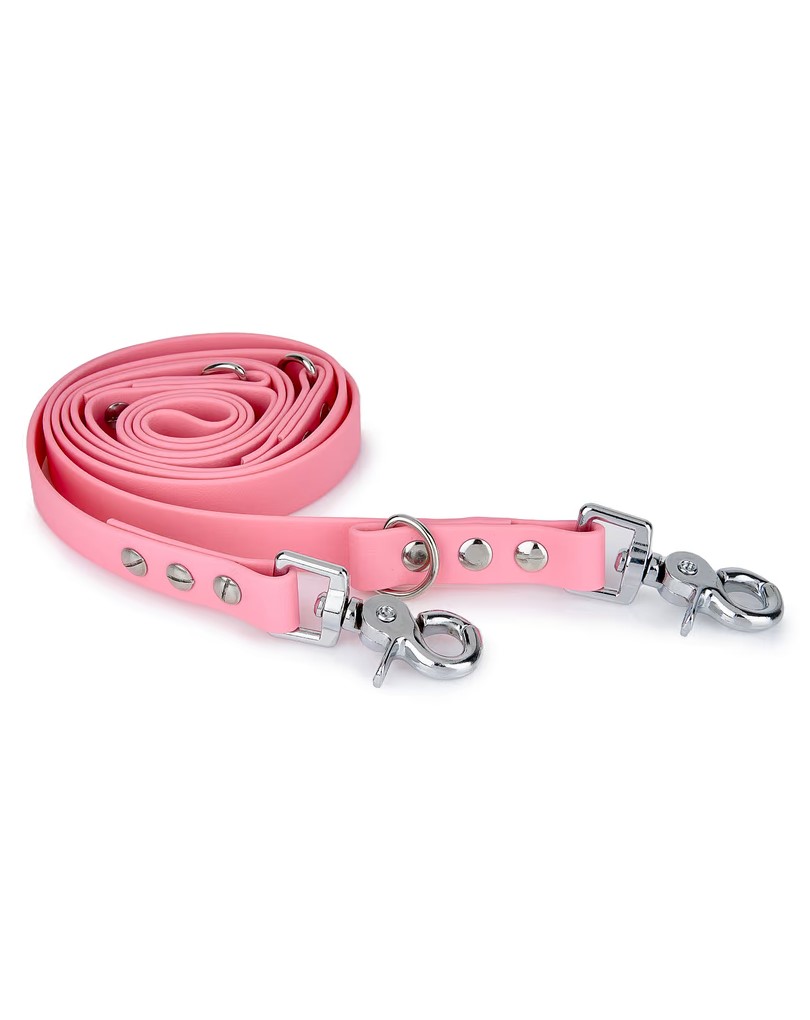 Biothane Leash Pale Pink rosegold 2m adjustable