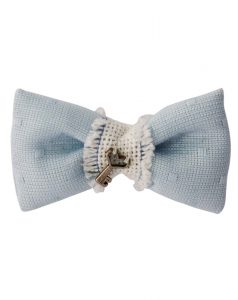 The Embossed Light Square Pattern Bow Tie
