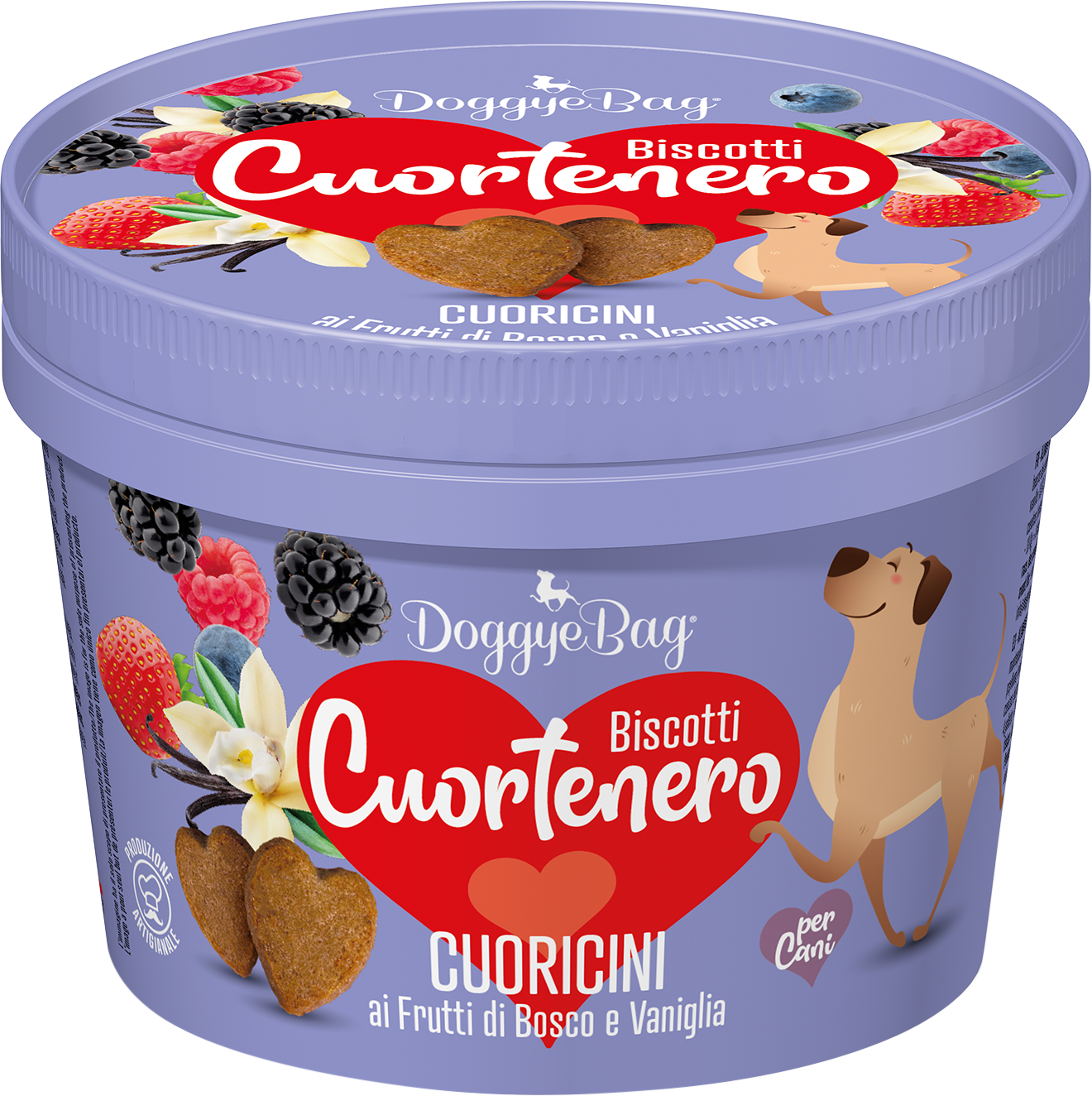 Cuortenero - Berries and Vanilla Hearts 150g