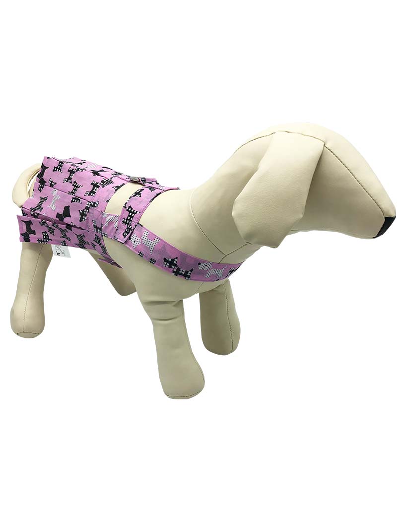 The Scottie Dog Print Pink Dress