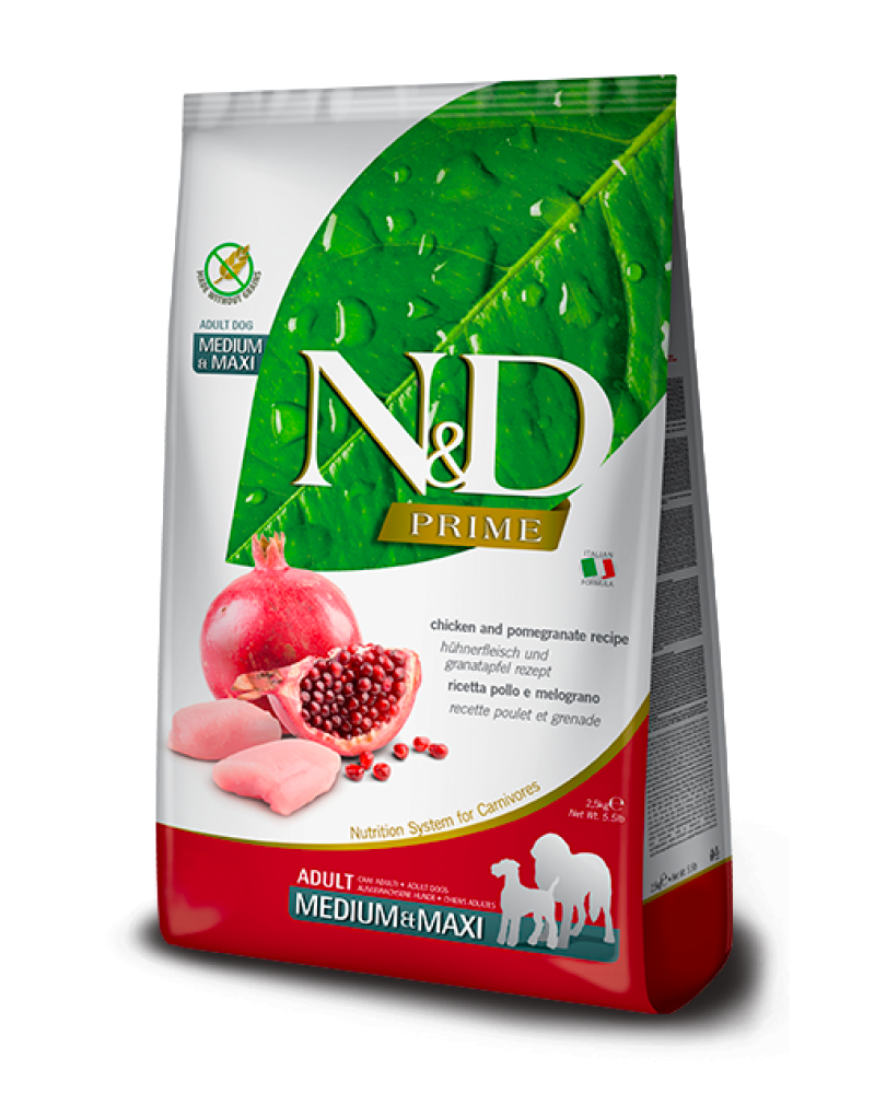 N&D Prime Chicken & Pomegranate Adult Medium & Maxi 2.5Kg