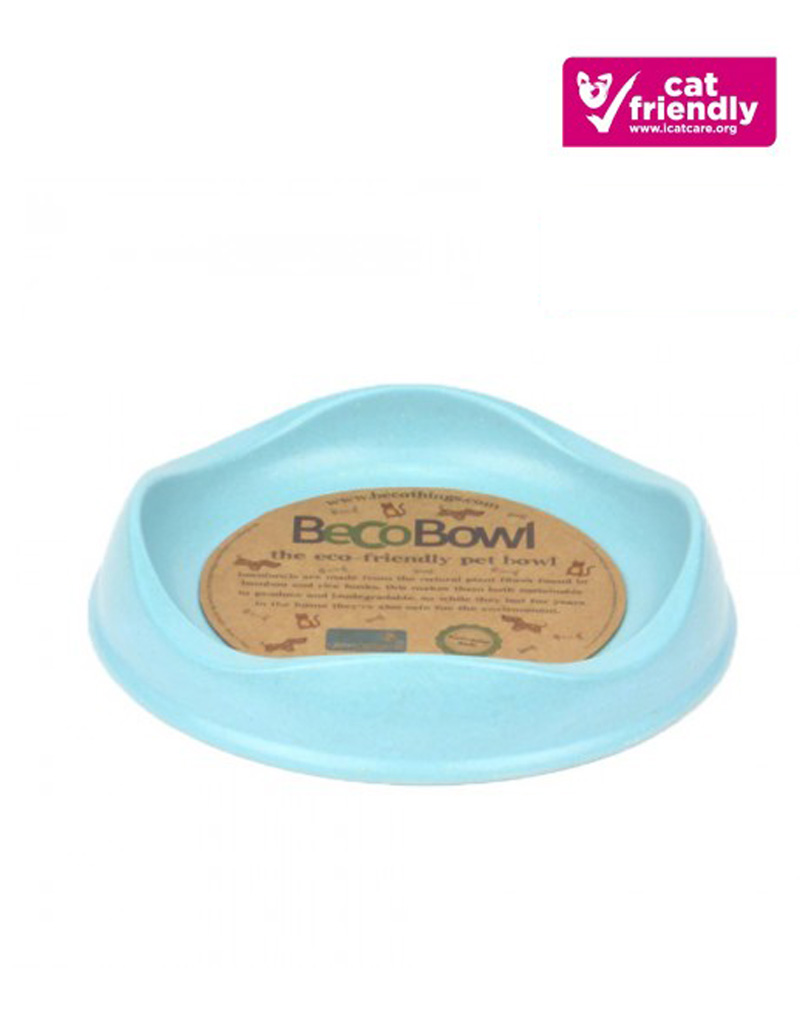 Bamboo Cat Bowl Blue