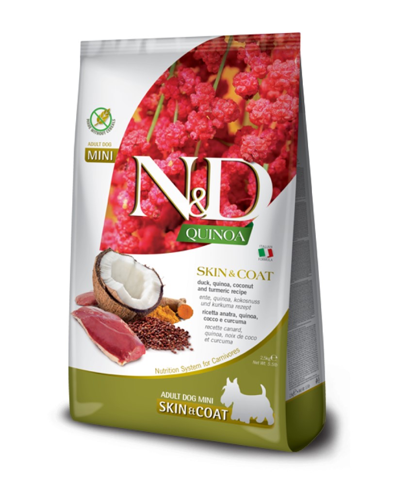 N&D Quinoa Skin & Coat Duck Mini 2.5Kg