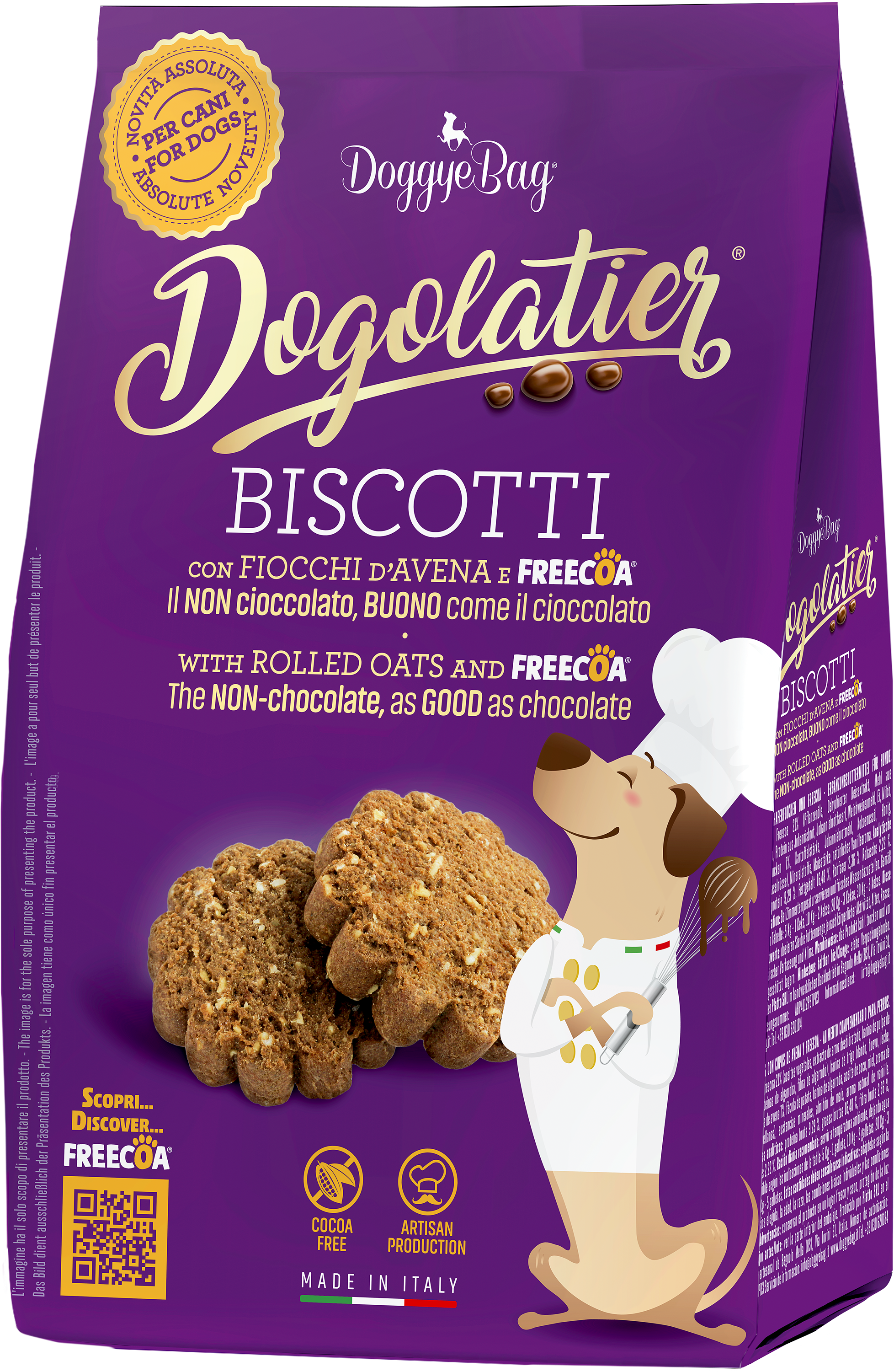 Dogolatier - Oatmeal and Freecoa Biscuits 180g